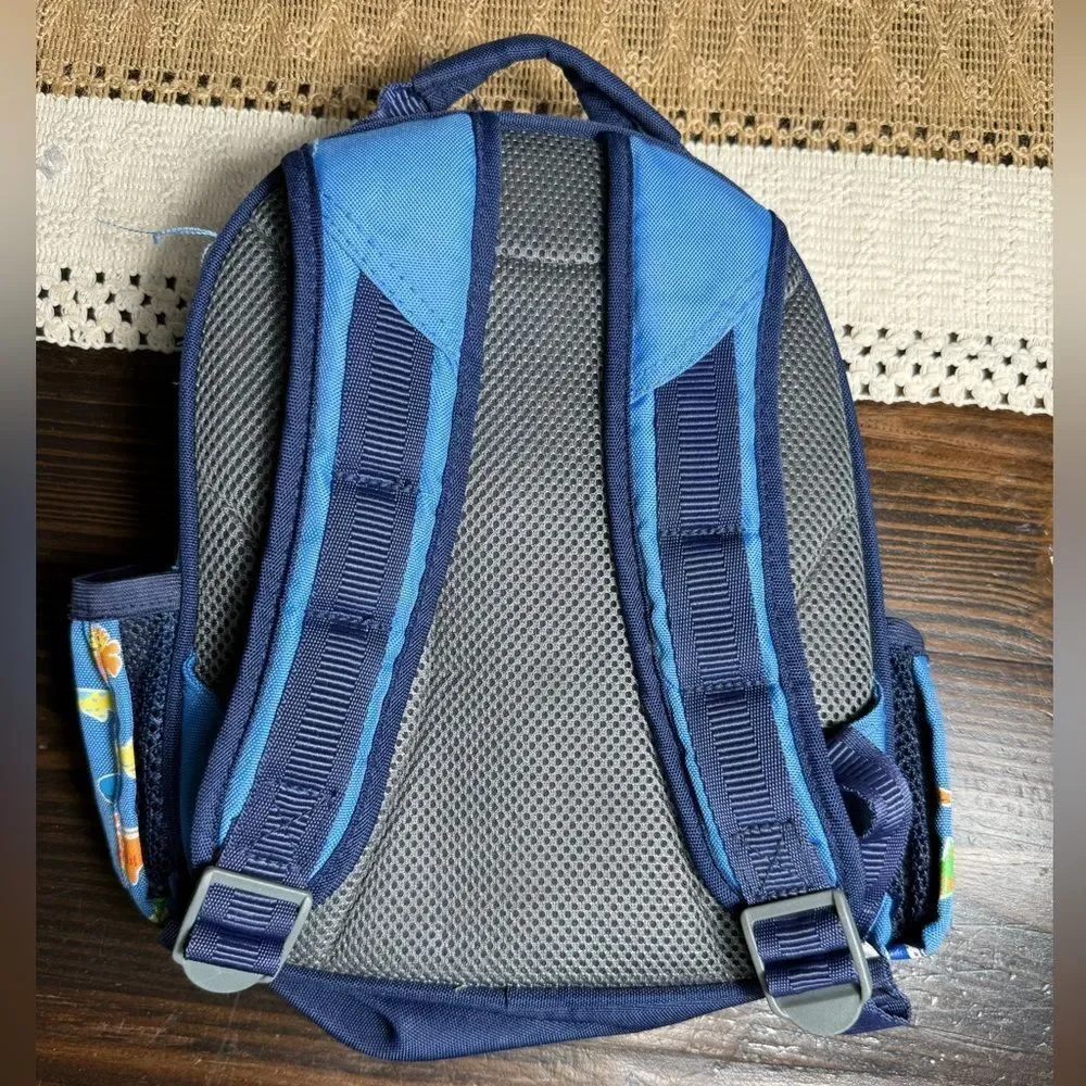 Pottery Barn Kids Sebastian Blue Shark Back Pack Lunch Box Set